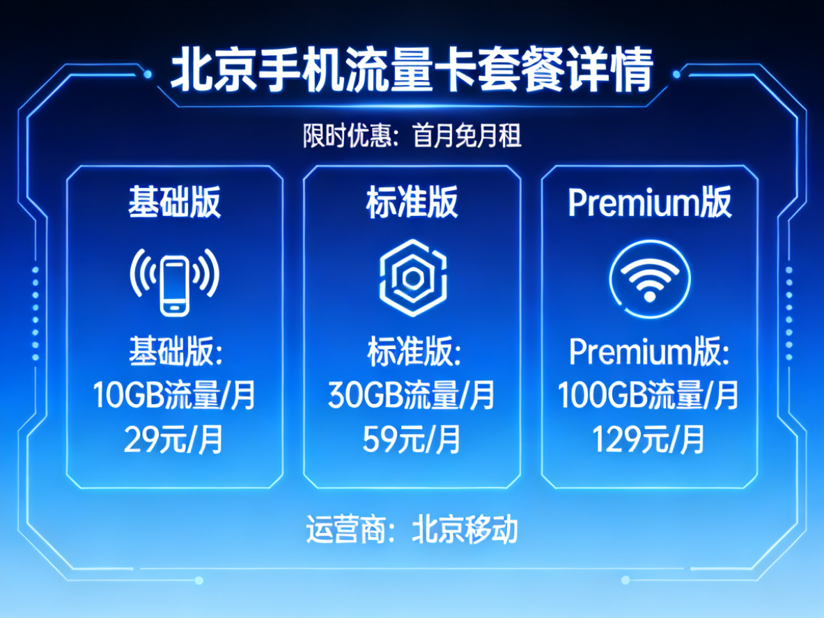 北京手机流量卡套餐详情